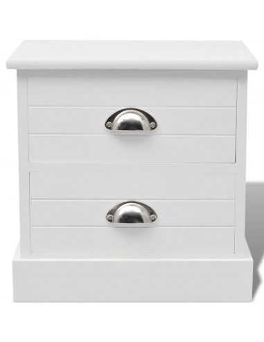 Comodino In Stile Francese Bianco