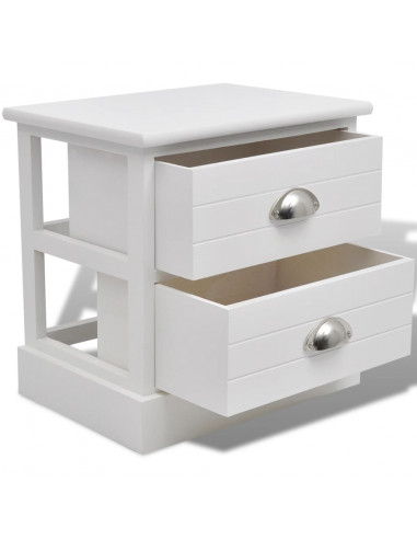 Comodino In Stile Francese Bianco