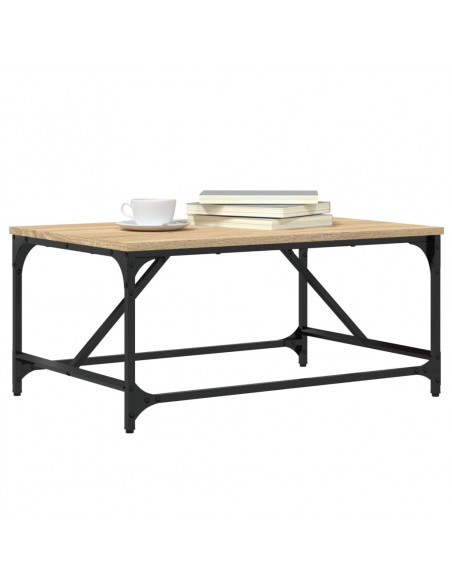 Tavolino da Salotto Rovere Sonoma 75x50x35cm Legno Multistrato