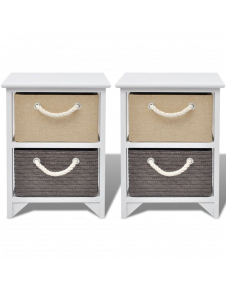 Comodini 2 pz in Legno