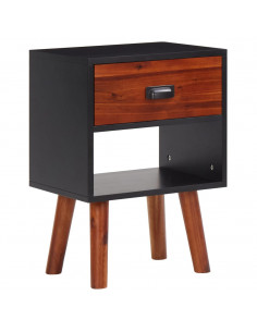 Comodino in Massello Acacia 40x30x57 cm 2