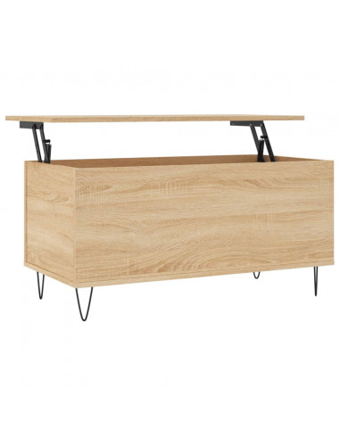 Tavolino Salotto Rovere Sonoma 90x44,5x45 cm Legno Multistrato