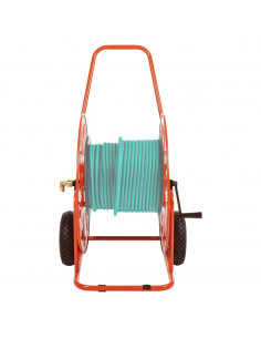 Carrello Avvolgitubo per Tubo Flessibile 140 m 3/4" in Acciaio 2