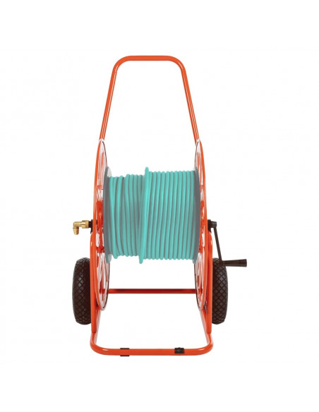 Carrello Avvolgitubo per Tubo Flessibile 140 m 3/4" in Acciaio