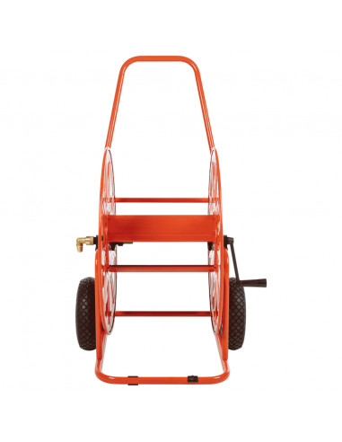 Carrello Avvolgitubo per Tubo Flessibile 140 m 3/4" in Acciaio