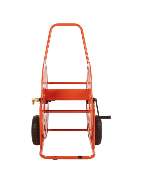 Carrello Avvolgitubo per Tubo Flessibile 140 m 3/4" in Acciaio