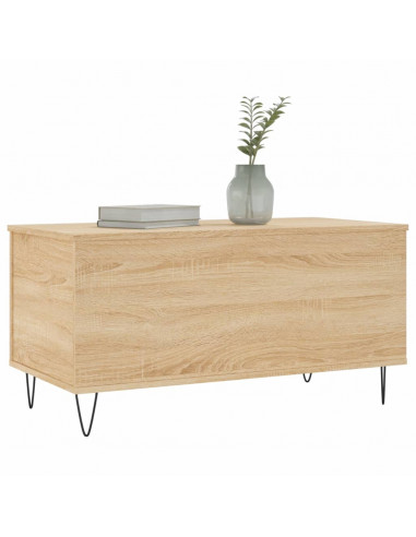 Tavolino Salotto Rovere Sonoma 90x44,5x45 cm Legno Multistrato
