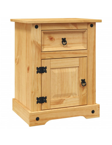 Comodino in Legno di Pino Messicano Corona Range 53x39x66 cm