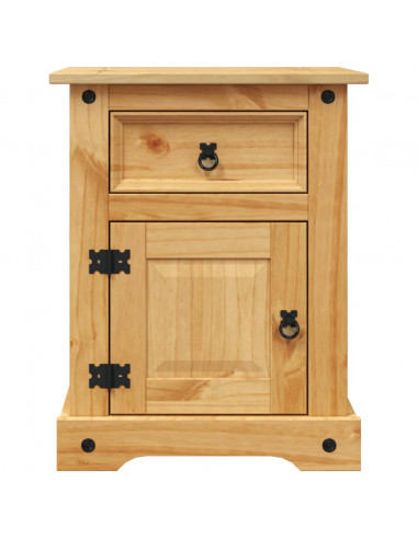 Comodino in Legno di Pino Messicano Corona Range 53x39x66 cm