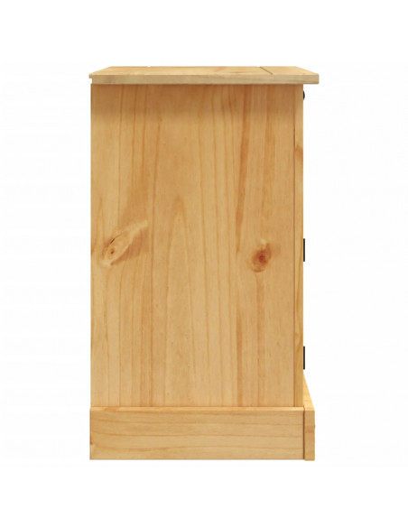 Comodino in Legno di Pino Messicano Corona Range 53x39x66 cm