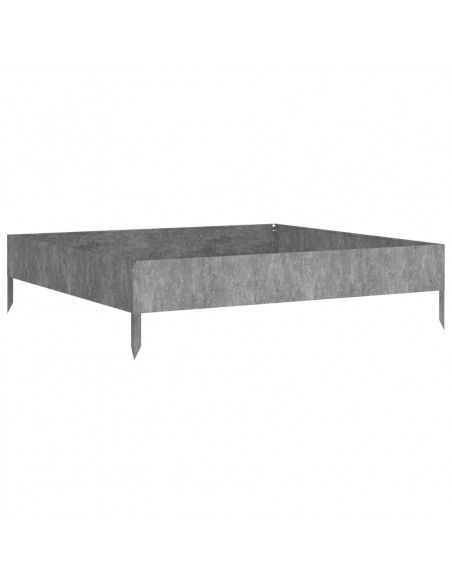 Fioriera Rialzata da Giardino 100x100x26 cm in Acciaio Corten