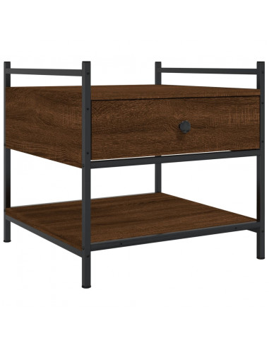 Tavolino da Salotto Rovere Marrone 50x50x50cm Legno Multistrato