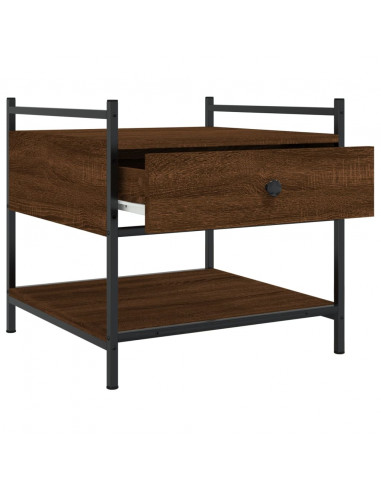 Tavolino da Salotto Rovere Marrone 50x50x50cm Legno Multistrato