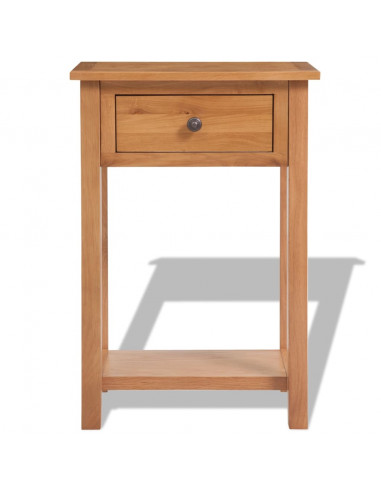 Tavolo Consolle 50x32x75 cm in Massello di Rovere