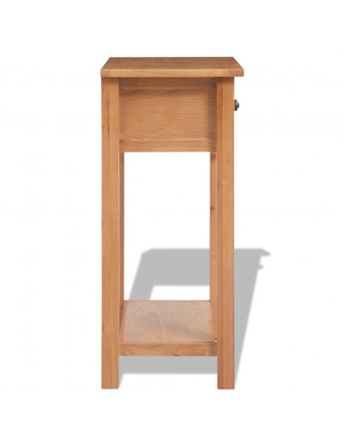 Tavolo Consolle 50x32x75 cm in Massello di Rovere