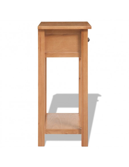 Tavolo Consolle 50x32x75 cm in Massello di Rovere
