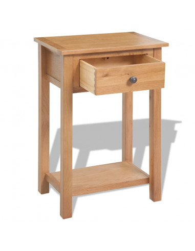 Tavolo Consolle 50x32x75 cm in Massello di Rovere