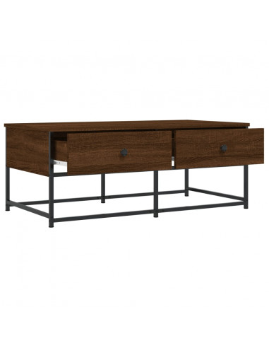 Tavolino Salotto Rovere Marrone 100x51x40 cm Legno Multistrato