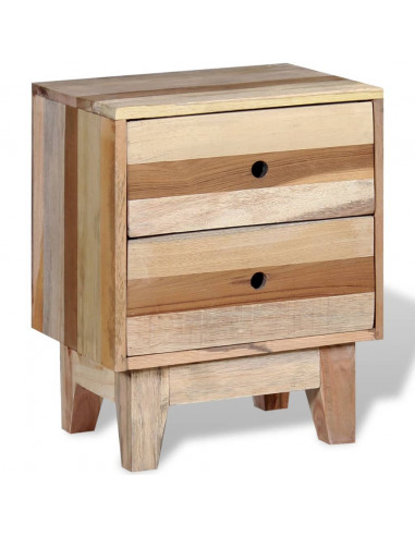 Comodino in Legno Massello di Recupero