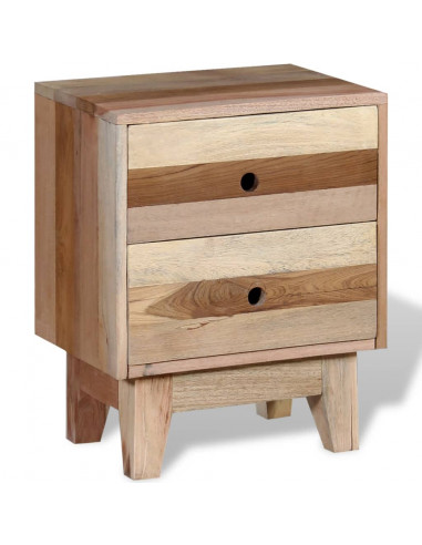 Comodino in Legno Massello di Recupero