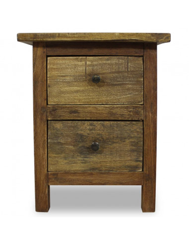 Comodino in Legno Massello di Recupero 40x30x51 cm