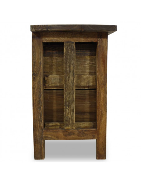 Comodino in Legno Massello di Recupero 40x30x51 cm