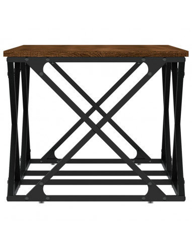 Tavolino Salotto Rovere Marrone 100x49x40 cm Legno Multistrato