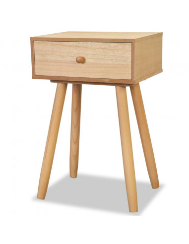 Comodini Set 2 pz in Massello di Pino 40x30x61 cm Marroni