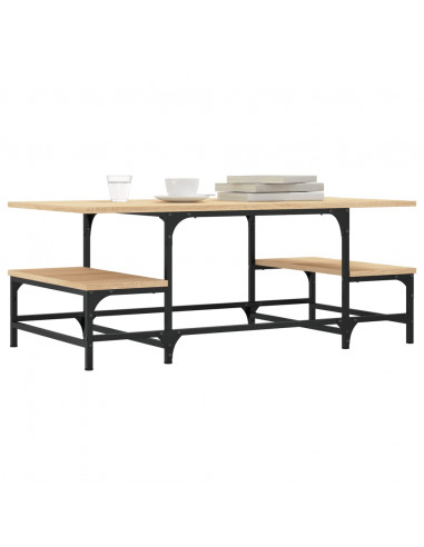 Tavolino Salotto Rovere Sonoma 100x50,5x40 cm Legno Multistrato
