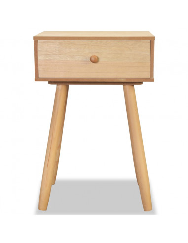 Comodini Set 2 pz in Massello di Pino 40x30x61 cm Marroni