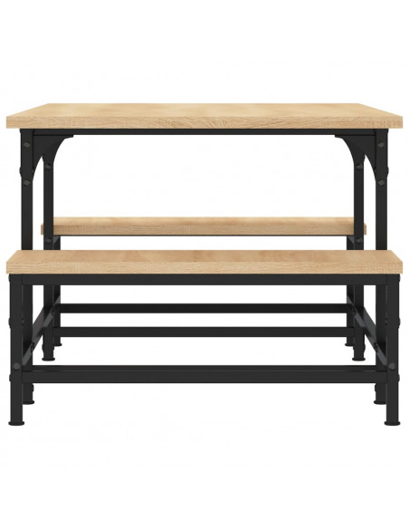 Tavolino Salotto Rovere Sonoma 100x50,5x40 cm Legno Multistrato