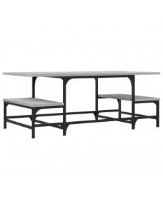 Tavolino Salotto Grigio Sonoma 100x50,5x40 cm Legno Multistrato 2