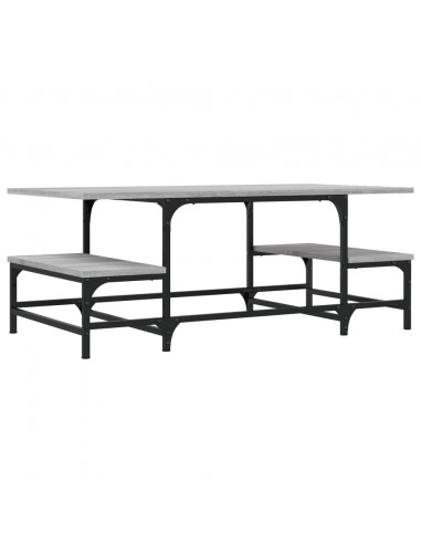 Tavolino Salotto Grigio Sonoma 100x50,5x40 cm Legno Multistrato