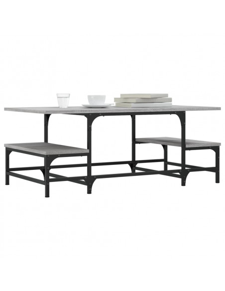 Tavolino Salotto Grigio Sonoma 100x50,5x40 cm Legno Multistrato