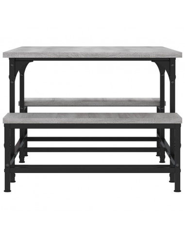 Tavolino Salotto Grigio Sonoma 100x50,5x40 cm Legno Multistrato