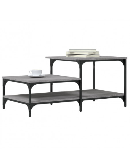 Tavolino Salotto Grigio Sonoma 100x50,5x45cm Legno Multistrato