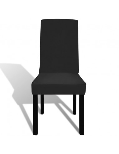 Coprisedie Elasticizzate Dritte 6 pz Nere