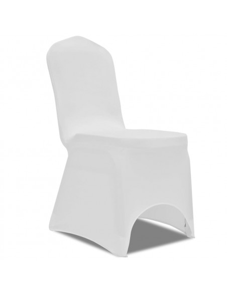 Set 4 pz Fodera elastica per sedie bianca
