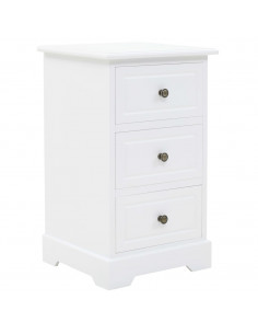 Comodino in MDF e Legno di Pino 35x32x59 cm 2