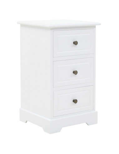 Comodino in MDF e Legno di Pino 35x32x59 cm