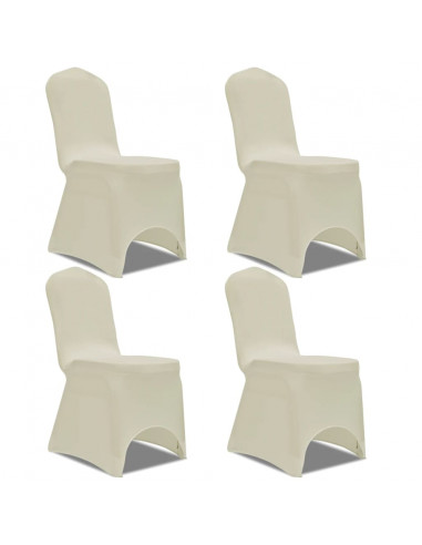 Fodere Elastiche 4 pz per Sedie Crema
