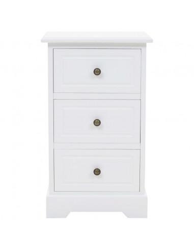 Comodino in MDF e Legno di Pino 35x32x59 cm