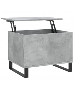 Tavolino Salotto Grigio Cemento 60x44,5x45 cm Legno Multistrato 2