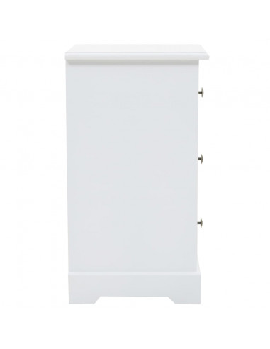 Comodino in MDF e Legno di Pino 35x32x59 cm