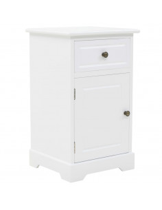 Comodino in MDF e Legno di Pino 35x32x59 cm 2