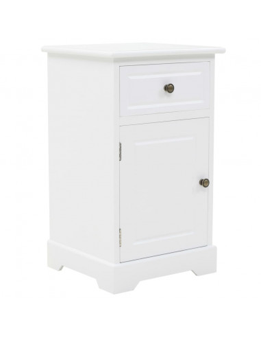 Comodino in MDF e Legno di Pino 35x32x59 cm