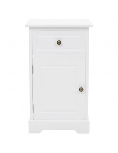 Comodino in MDF e Legno di Pino 35x32x59 cm