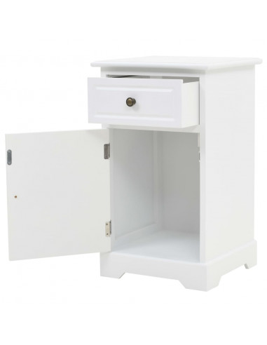 Comodino in MDF e Legno di Pino 35x32x59 cm