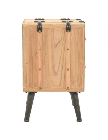 Comodino in Legno Massello di Abete 50x35x57 cm