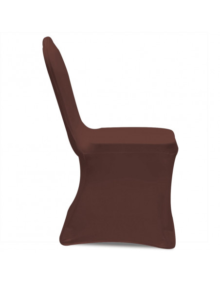 Fodera Elastica per Sedie 6 pz. Marrone